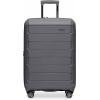 imageTravelers Choice Pagosa Indestructible Hardshell Expandable Spinner Luggage Black 22Inch CarryonGray