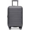 imageTravelers Choice Pagosa Indestructible Hardshell Expandable Spinner Luggage Black 22Inch CarryonGray