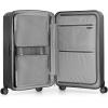imageTravelers Choice Pagosa Indestructible Hardshell Expandable Spinner Luggage Black 22Inch CarryonGray