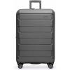 imageTravelers Choice Pagosa Indestructible Hardshell Expandable Spinner Luggage Black 22Inch CarryonGray