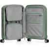 imageTravelers Choice Pagosa Indestructible Hardshell Expandable Spinner Luggage Black 22Inch CarryonGreen