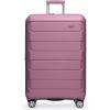 imageTravelers Choice Pagosa Indestructible Hardshell Expandable Spinner Luggage Black 22Inch CarryonMauve