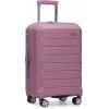 imageTravelers Choice Pagosa Indestructible Hardshell Expandable Spinner Luggage Black 22Inch CarryonMauve