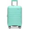 imageTravelers Choice Pagosa Indestructible Hardshell Expandable Spinner Luggage Black 22Inch CarryonMint