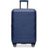 imageTravelers Choice Pagosa Indestructible Hardshell Expandable Spinner Luggage Black 22Inch CarryonNavy
