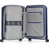 imageTravelers Choice Pagosa Indestructible Hardshell Expandable Spinner Luggage Black 22Inch CarryonNavy