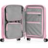 imageTravelers Choice Pagosa Indestructible Hardshell Expandable Spinner Luggage Black 22Inch CarryonPink