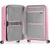 imageTravelers Choice Pagosa Indestructible Hardshell Expandable Spinner Luggage Black 22Inch CarryonPink