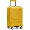 imageTravelers Choice Pagosa Indestructible Hardshell Expandable Spinner Luggage Black 22Inch CarryonYellow