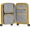 imageTravelers Choice Pagosa Indestructible Hardshell Expandable Spinner Luggage Black 22Inch CarryonYellow