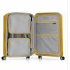imageTravelers Choice Pagosa Indestructible Hardshell Expandable Spinner Luggage Black 22Inch CarryonYellow