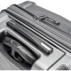 imageTravelers Choice Polycarbonate Hardside Expandable Spinner Luggage Brushed Metal Silverwood I 21InchGray