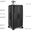 imageTravelers Choice Ultimax II 26quot Medium Trunk Spinner Luggage Tie Down Straps Matte Navy Checked InchMatte Black