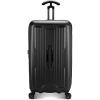 imageTravelers Choice Ultimax II 26quot Medium Trunk Spinner Luggage Tie Down Straps Matte Navy Checked InchMatte Black