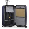 imageTravelers Choice Ultimax II 26quot Medium Trunk Spinner Luggage Tie Down Straps Matte Navy Checked InchMatte Navy