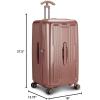imageTravelers Choice Ultimax II 26quot Medium Trunk Spinner Luggage Tie Down Straps Matte Navy Checked InchRose Pink