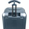 imageTravelers Choice Ultimax II 26quot Medium Trunk Spinner Luggage Tie Down Straps Matte Navy Checked InchTeal