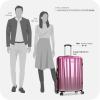 imageTravelers Choice Womens Ruma II Expandable Luggage with Spinner Wheels Ombre Pink 30quot LargeOmbre Pink