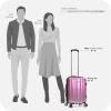 imageTravelers Choice Womens Ruma II Expandable Luggage with Spinner Wheels Twinkle Lilac 30quot LargeOmbre Pink
