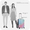 imageTravelers Choice Womens Ruma II Expandable Luggage with Spinner Wheels Twinkle Lilac 30quot LargePixie Pastel