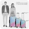 imageTravelers Choice Womens Ruma II Expandable Luggage with Spinner Wheels Twinkle Lilac 30quot LargePixie Pastel
