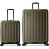 imageTravelers Choice Art of Travel 2PC Hardside Expandable Luggage Set with Spinner Wheels Green LargeGreen