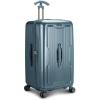 imageTravelers Choice Ultimax II 26quot Medium Trunk Spinner Luggage Tie Down Straps Matte Navy Checked InchTeal