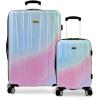 imageTravelers Choice Womens Ruma II Expandable Luggage with Spinner Wheels Ombre Pink 30quot LargePixie Pastel