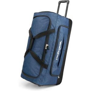 imagePacific Gear Rolling Duffel Wheels 30inch Luggage Hockey Bag Heavy DutyNavy