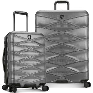 imageTravelers Choice Granville II Polycarbonate Expandable Spinner Luggage Gray 2 Piece Set 2129Gray