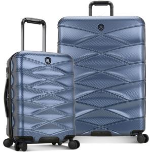 imageTravelers Choice Granville II Polycarbonate Expandable Spinner Luggage Gray 2 Piece Set 2129Navy