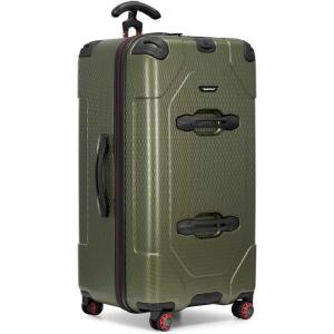 imageTravelers Choice Maxporter II Hardside Polycarbonate Spinner Wheels Navy 30quot Trunk LuggageDark Green