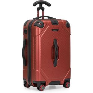 imageTravelers Choice Maxporter II Hardside Polycarbonate Spinner Wheels Navy 30quot Trunk LuggageRed