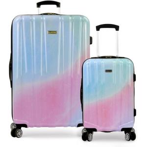 imageTravelers Choice Womens Ruma II Expandable Luggage with Spinner Wheels Ombre Pink 30quot LargePixie Pastel