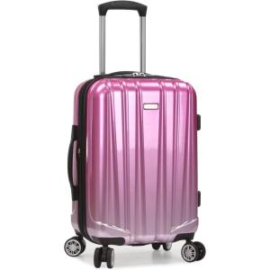 imageTravelers Choice Womens Ruma II Expandable Luggage with Spinner Wheels Twinkle Lilac 30quot LargeOmbre Pink