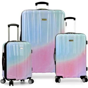 imageTravelers Choice Womens Ruma II Expandable Luggage with Spinner Wheels Twinkle Lilac 30quot LargePixie Pastel
