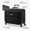 imageTravelers Choice CarryOn Softside 8Wheeled Spinner Garment Bag Luggage Black 21Inch