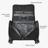 imageTravelers Choice CarryOn Softside 8Wheeled Spinner Garment Bag Luggage Black 21Inch