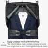 imageTravelers Choice CarryOn Softside 8Wheeled Spinner Garment Bag Luggage Black 21Inch