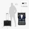 imageTravelers Choice CarryOn Softside 8Wheeled Spinner Garment Bag Luggage Black 21Inch