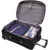 imageTravelers Choice Conventional II Expandable Rugged Rollaboard Luggage Black CheckedMedium 25Inch TC0804K25Black
