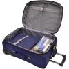 imageTravelers Choice Conventional II Expandable Rugged Rollaboard Luggage Black CheckedMedium 25Inch TC0804K25Navy