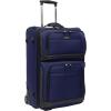 imageTravelers Choice Conventional II Expandable Rugged Rollaboard Luggage Black CheckedMedium 25Inch TC0804K25Navy