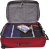 imageTravelers Choice Conventional II Expandable Rugged Rollaboard Luggage Black CheckedMedium 25Inch TC0804K25Red