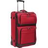 imageTravelers Choice Conventional II Expandable Rugged Rollaboard Luggage Black CheckedMedium 25Inch TC0804K25Red