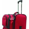 imageTravelers Choice Conventional II Expandable Rugged Rollaboard Luggage Black CheckedMedium 25Inch TC0804K25Red