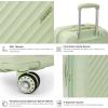 imageTravelers Choice Elm 2PC Hardside Spinner Luggage Set  Matte NavyGlossy Mint