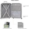 imageTravelers Choice Elm 2PC Hardside Spinner Luggage Set  Matte NavyMatte Silver