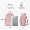 imageTravelers Choice Iria 20L Backpack for Women Water Resistant Travel Bag Daypack Work College Business Commuter Dusty Pink Carryon Laptop BackpackDusty Pink