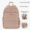imageTravelers Choice Iria 20L Backpack for Women Water Resistant Travel Bag Daypack Work College Business Commuter Dusty Pink Carryon Laptop BackpackLatte Beige